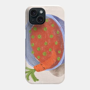 carrot with beas Phone Case