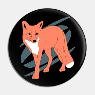 Fox Lineart Pin