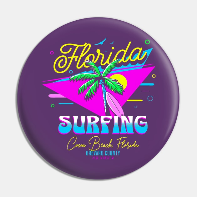 Floria Surfing Cocoa Beach Pin by Moipa