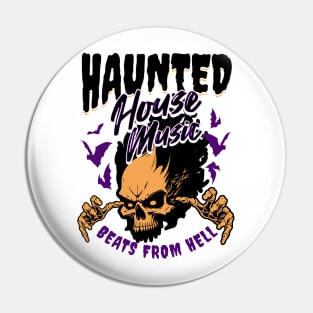 HOUSE MUSIC - Haunted House From Hell (Black/Orange) Pin