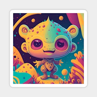 Colorful little Alien I - The little Alien Collection Magnet