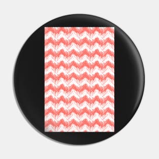 living coral forest chevron Pin