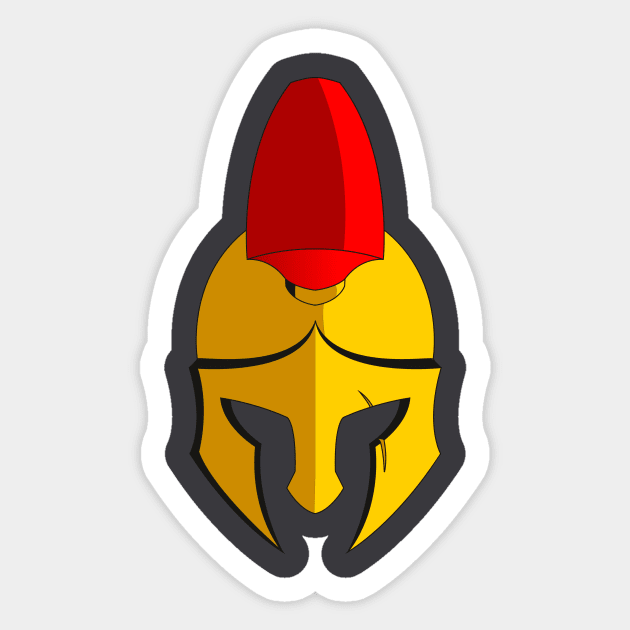 Casco espartano a color - Spartan - Sticker