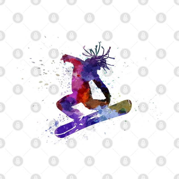 young snowboarder by PaulrommerArt