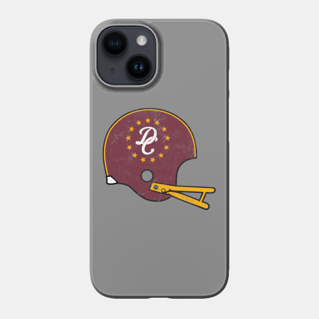 DC Retro Helmet Football Phone Case TeePublic