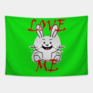 Rabbit love me Tapestry