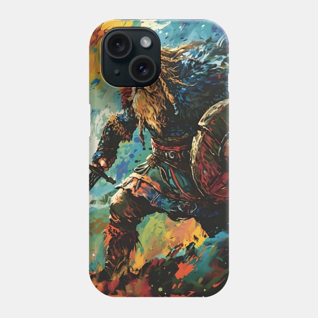 Saga of the Norse: Viking Exploration, Epic Tales, and Anime-Manga Heritage in Vinland Saga Art Phone Case by insaneLEDP