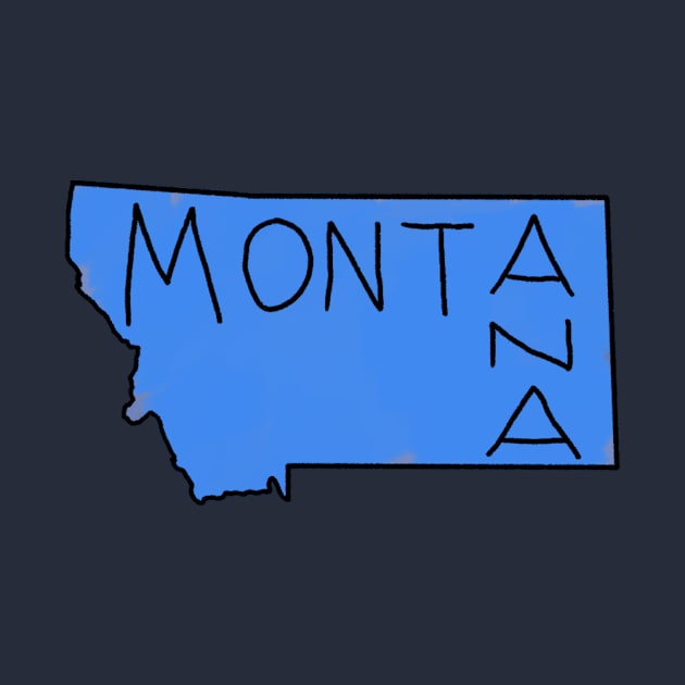 The State of Montana - Blue by loudestkitten