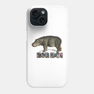 big boi hippo galaxy space text Phone Case