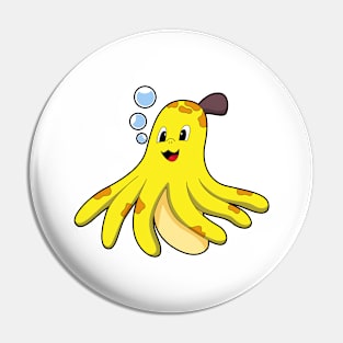 Octopus as Banana Pin