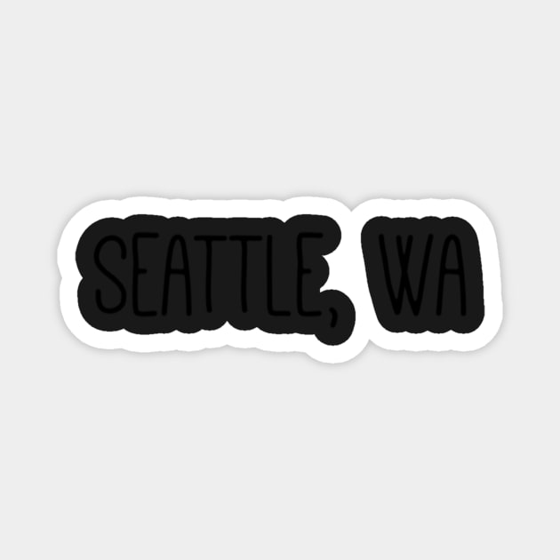 Seattle, Washington Magnet by Cryptid