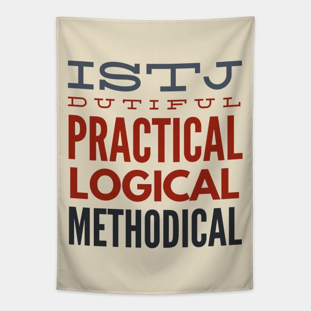 ISTJ Dutiful Practical Logical Methodical Tapestry by coloringiship