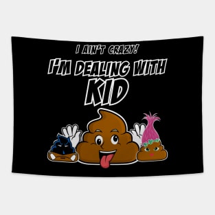 Poop Emoji - Mom Crazy @#@# Tapestry