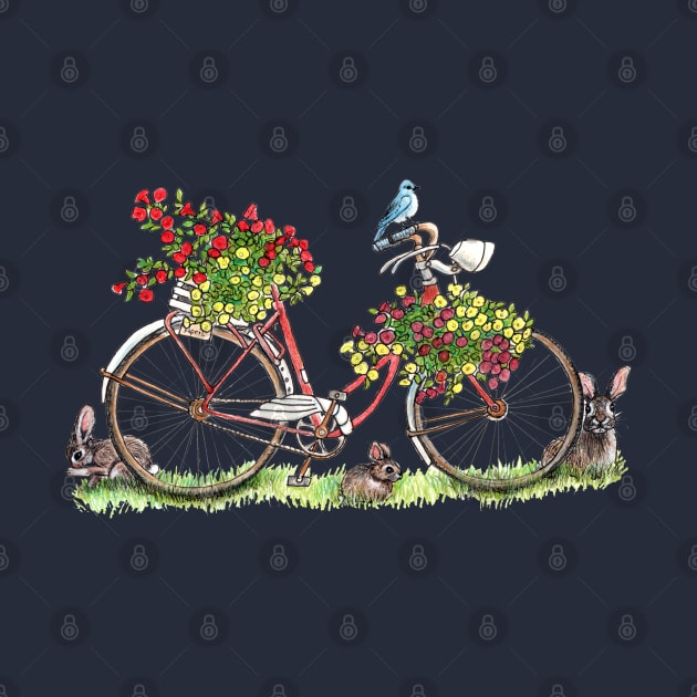 Bikes, Blooms, Bunnies and Birds by Julie Townsend Studio