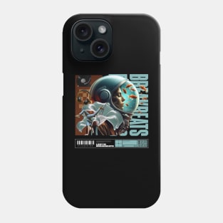 BREAKBEAT  - Female Astronaut (white/blue) Phone Case