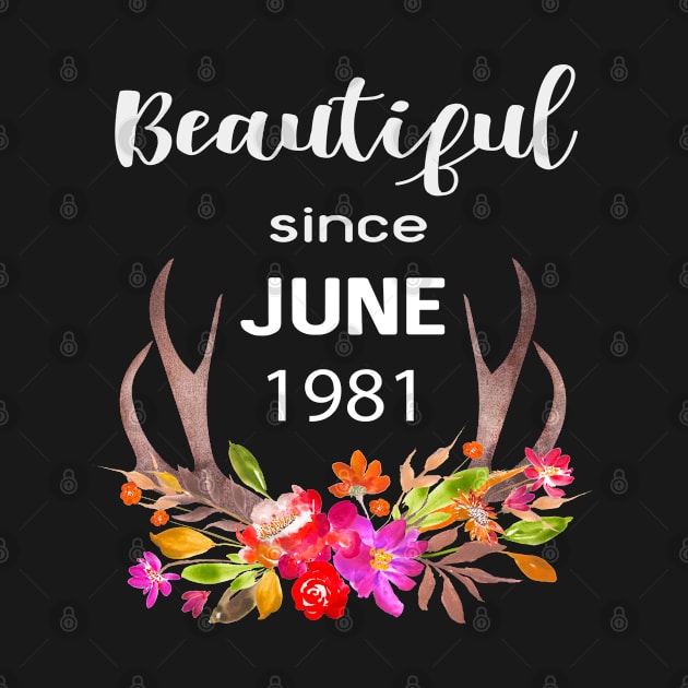 Deer Antler Elk Hunting Flower Horn Beautiful Since June 1981 by familycuteycom