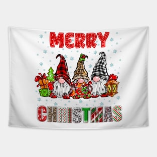 Merry Christmas Gnome Family Funny Xmas Tree Women Men Kids Tapestry