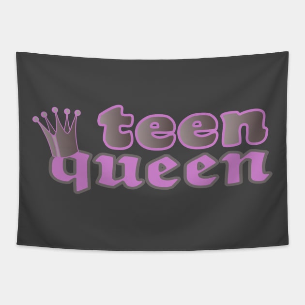 teen queen Tapestry by elmirana