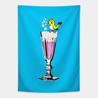 Cocktail Series - Yellow Bird Champagne Cocktail Tapestry