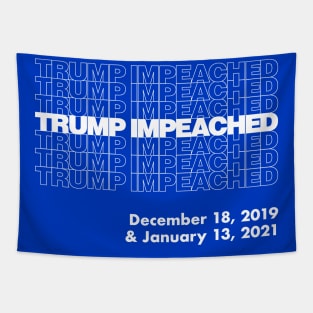 Trump Impeached Twice Tapestry