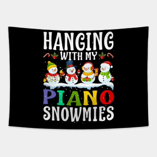 Hanging With My Piano Snowmies Teacher Christmas Tapestry