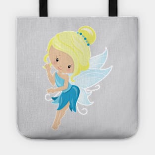 Cute Fairy, Magic Fairy, Forest Fairy, Blonde Hair Tote