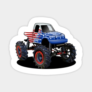 Cartoon monster truck Magnet