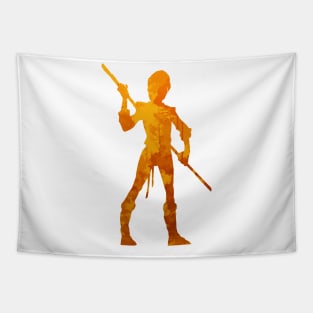 Boy Inspired Silhouette Tapestry