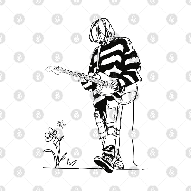 Kurt Cobain by WouryMiddleAgeDrawing