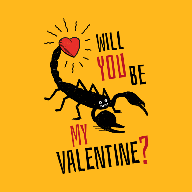 Will You Be My Valentine? Scorpion Love. by propellerhead