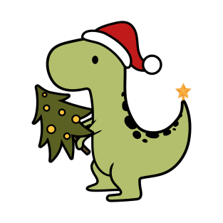 dinosaur christmas tree T-Shirt