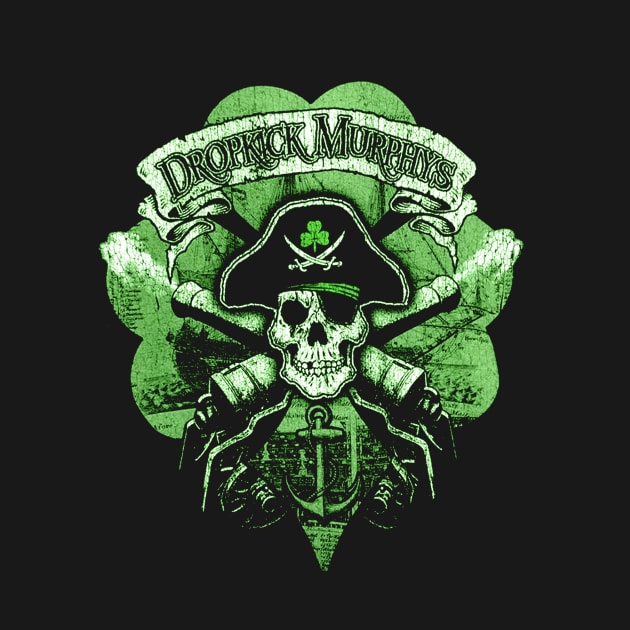 st patrick green skull ounk band by WalkTogether