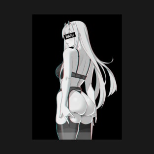 Darling in the FranXX Zero Two Waifu Material Black Edition T-Shirt