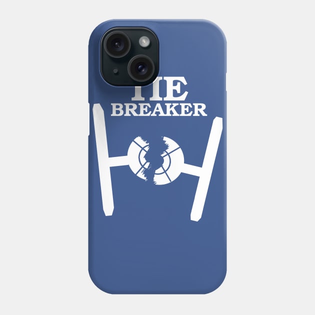 TIE BREAKER white Phone Case by haegifrq