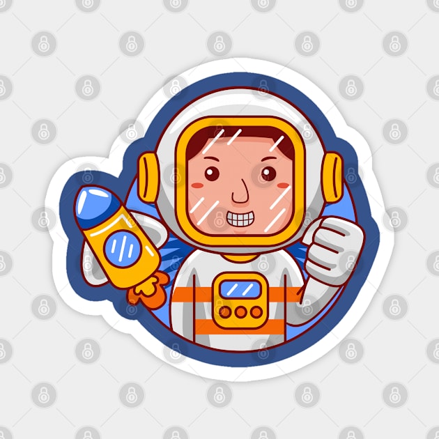 Astronaut Man Magnet by MEDZ