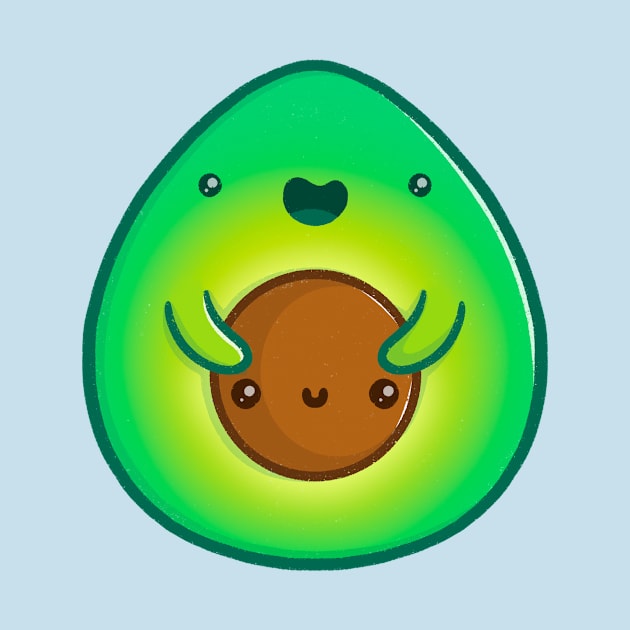 Avocuddle - Cute Kawaii Avocado by perdita00