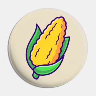 Corn Vegetable Cartoon Pin