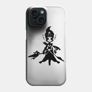 Sylphid minimal silhouette white Phone Case