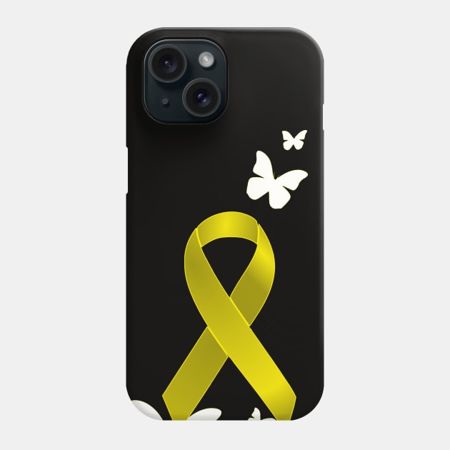 Yellow Ribbon Phone Case by AlondraHanley