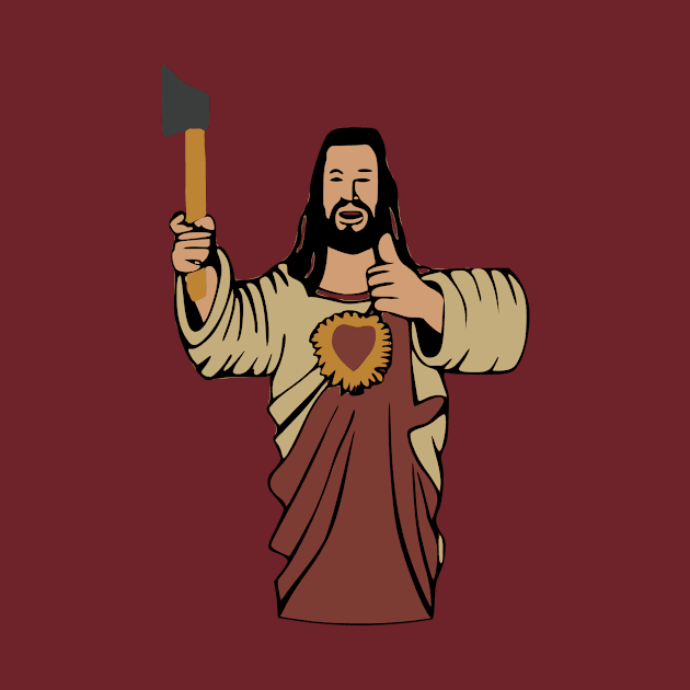 Buddy Christ Axe Thrower | The Axe Shoppe by The Axe Shoppe