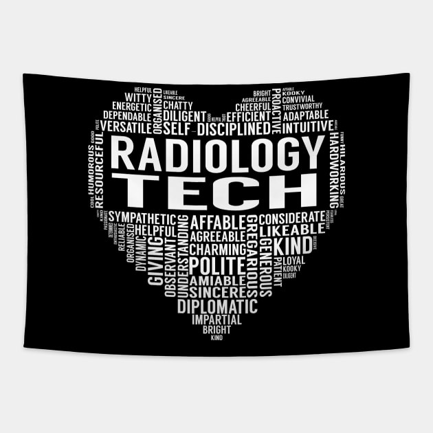 Radiology Tech Heart Tapestry by LotusTee