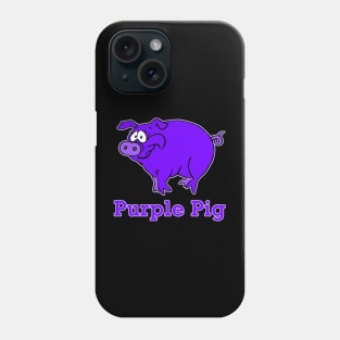 Purple pig on apparel, mugs, baby Phone Case