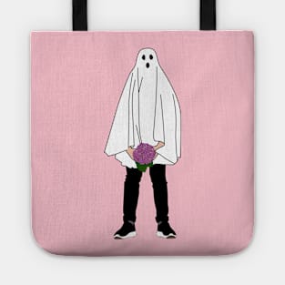 boo with flower for halloween gift Tote