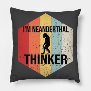 im neanderthal thinker texas Mississippi Neanderthal Thinker Pillow