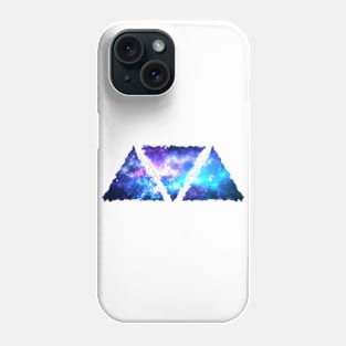 Triangles of galaxy Phone Case