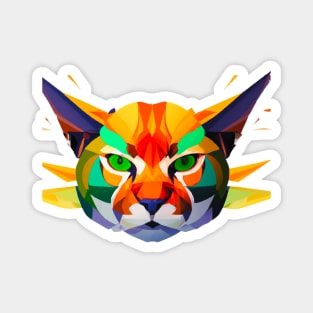 Cat colorful face Magnet