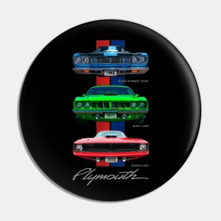 Plymouth American Muscle Car Pin