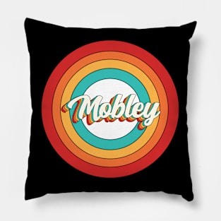 Mobley Name Shirt Vintage Mobley Circle Pillow