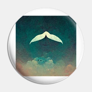 Flying Mustache - AI design Pin