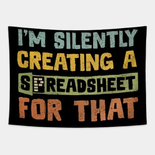 Silently Creating a Spreadsheet Tapestry